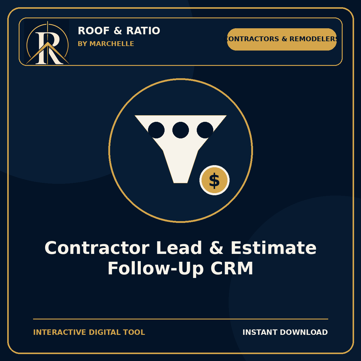 Roof & Ratio Contractor Lead & Estimate Follow-Up CRM