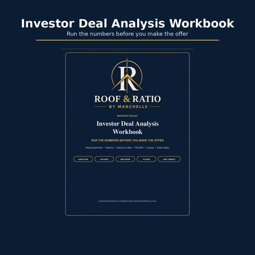 Roof & Ratio Investor Deal Analysis Workbook