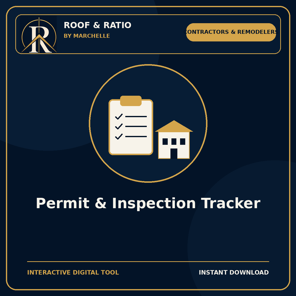Roof & Ratio Permit & Inspection Tracker