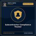 Roof & Ratio Subcontractor Compliance Tracker