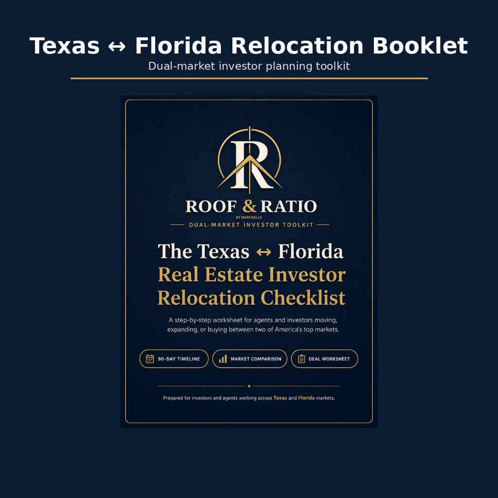 Roof & Ratio Texas Florida Investor Relocation Booklet