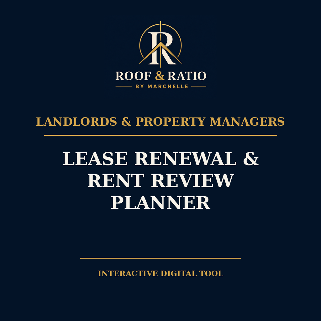 Roof & Ratio Lease Renewal & Rent Review Planner