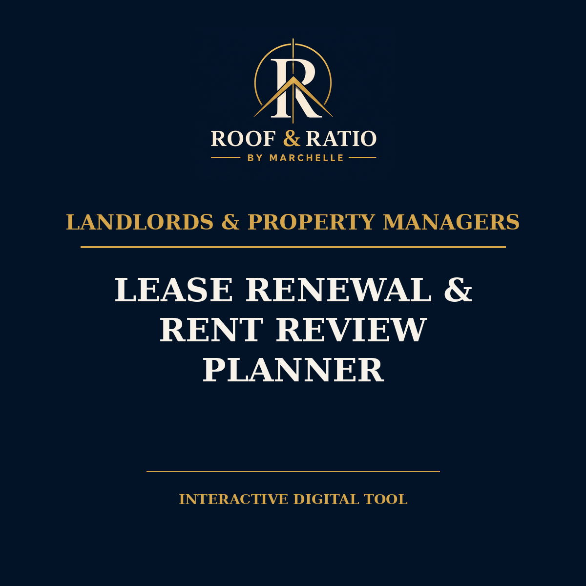 Roof & Ratio Lease Renewal & Rent Review Planner