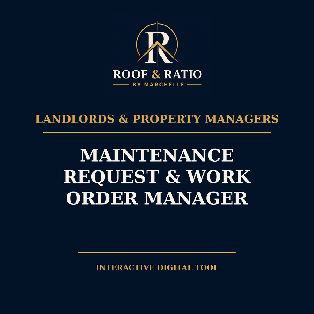 Roof & Ratio Maintenance Request & Work Order Manager