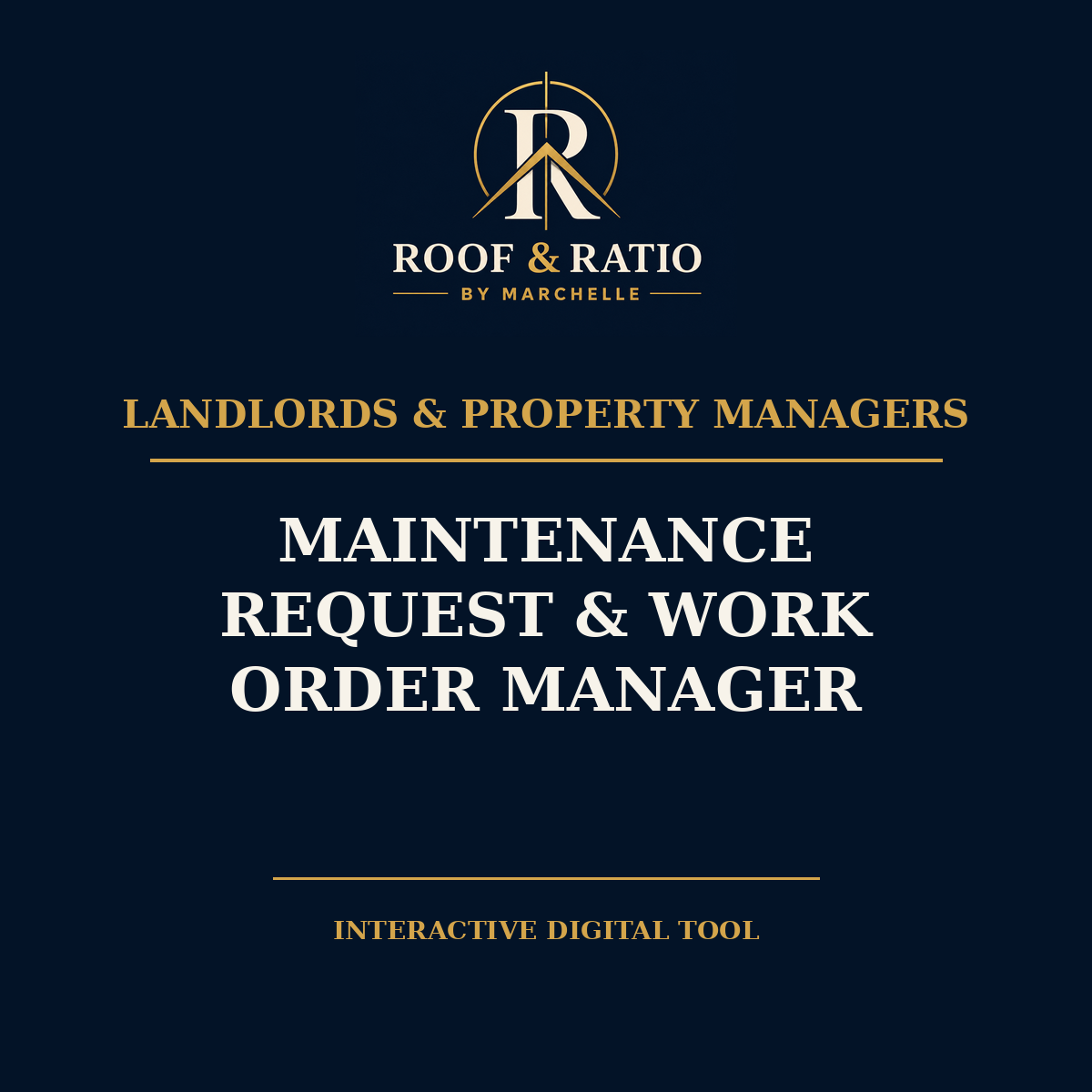 Roof & Ratio Maintenance Request & Work Order Manager