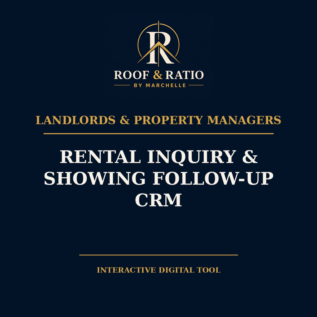 Roof & Ratio Rental Inquiry & Showing Follow-Up CRM