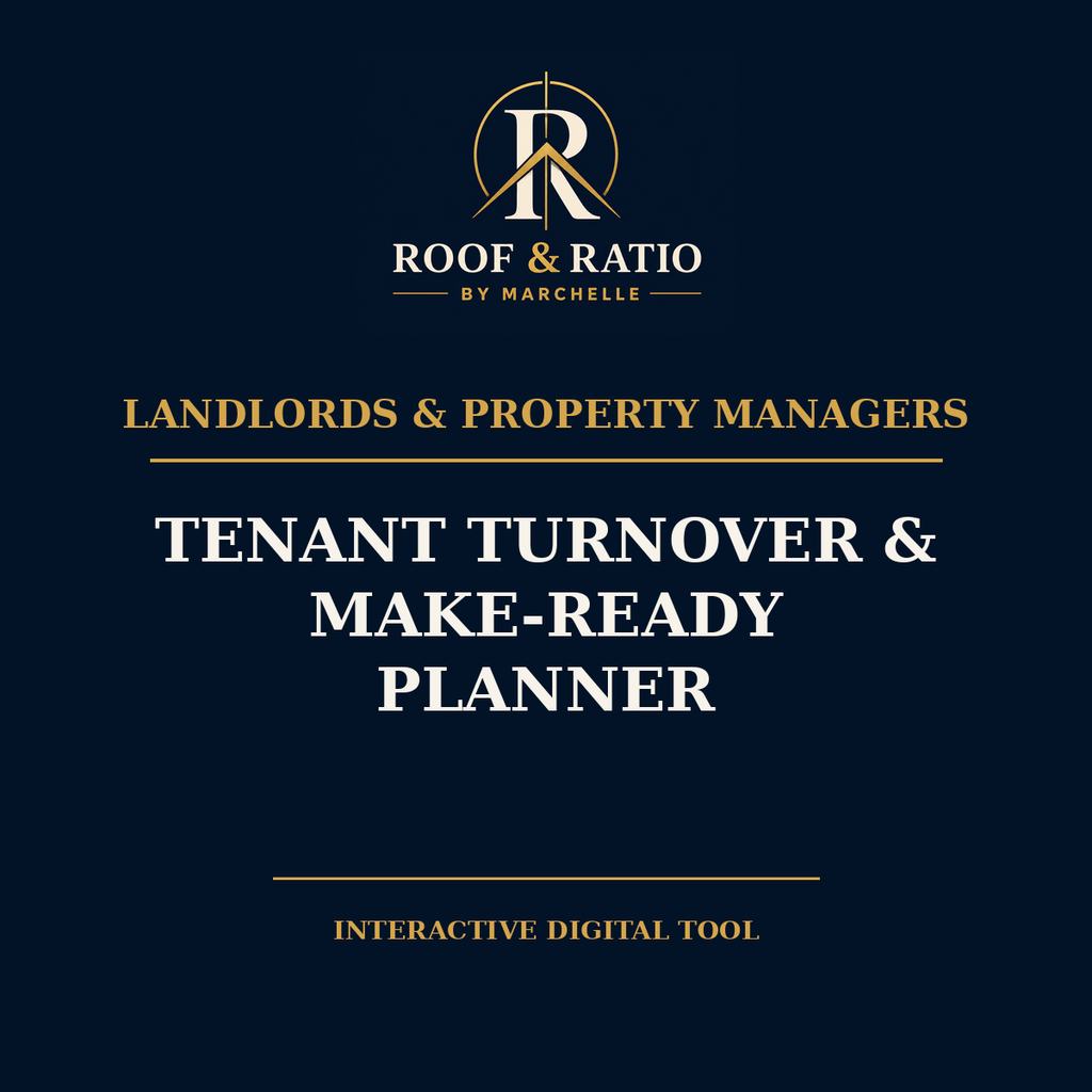 Roof & Ratio Tenant Turnover & Make-Ready Planner
